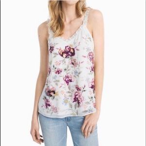 Floral embroidery Cami White House black market